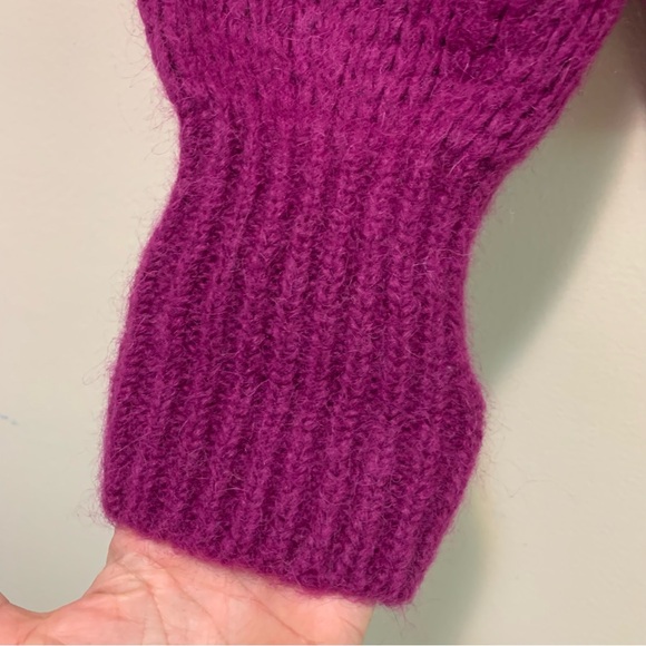 Sessun Mairena magenta Aplaca blend sweater size medium - Picture 3 of 8